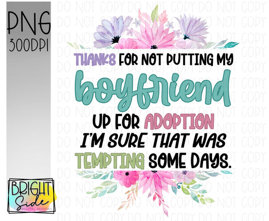 Boyfriend -adoption funny