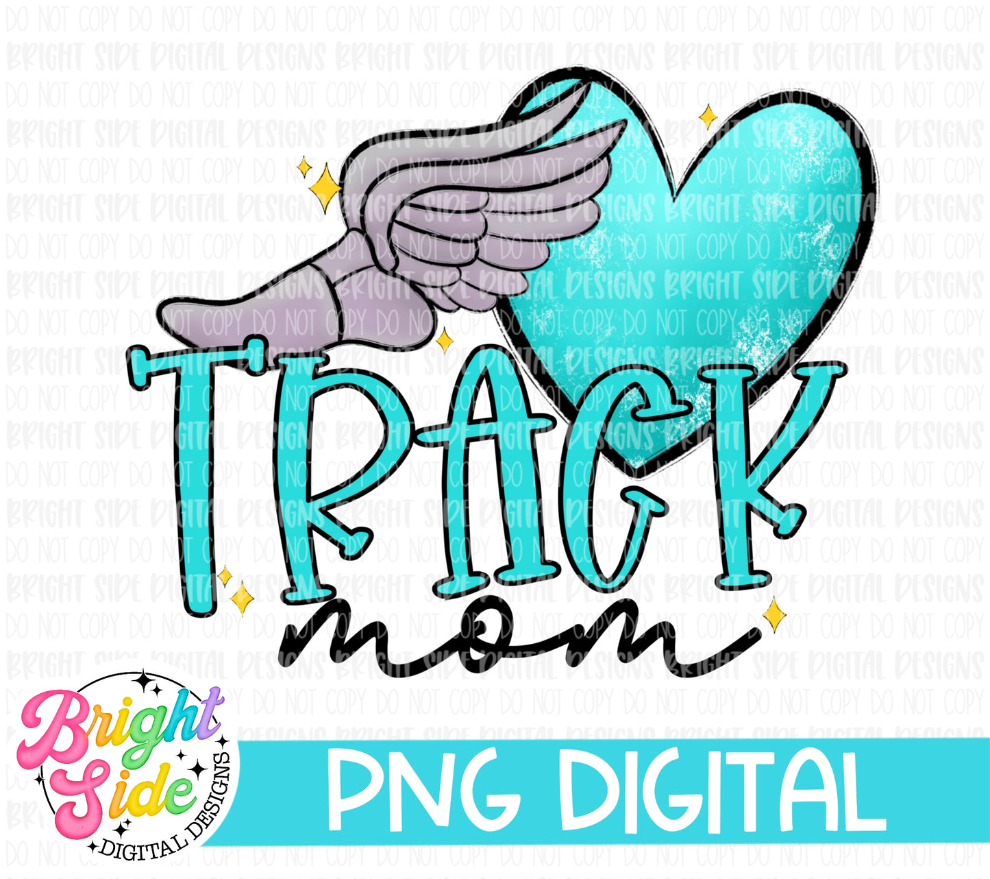 Track Mom -Blue Heart